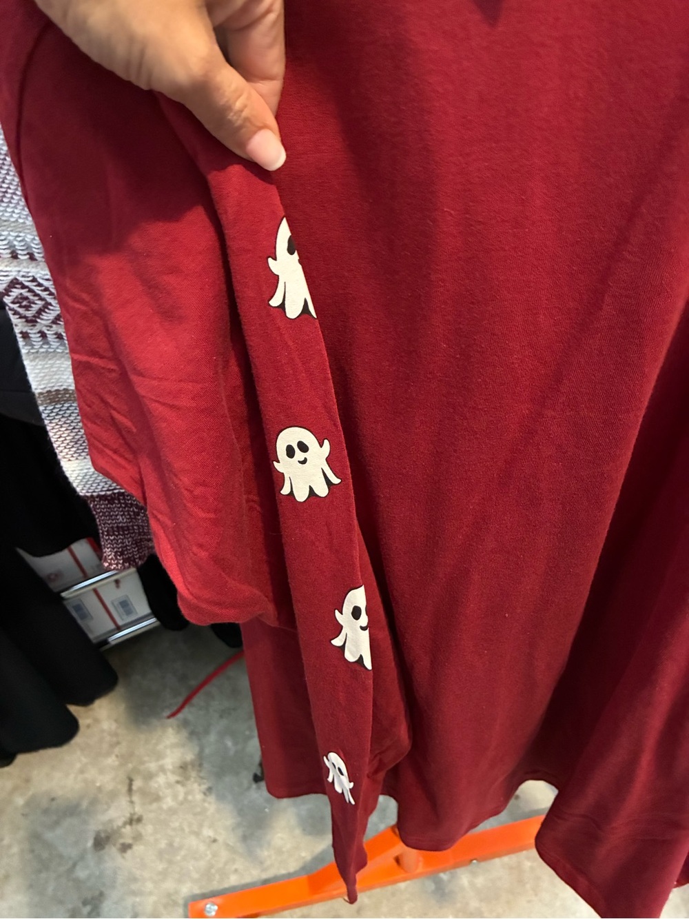 Simply Southern Red Hey Pumpkin Jack-O'-Lantern Graphic Long Sleeve Tee - Picture 5 of 5